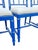 Faux Bamboo Chinoiserie Style Blue Dining Chairs in Blue Set of 8 For Sale - Image 9 of 14