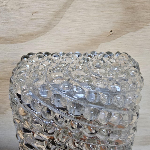Vintage Dutch Wall Lamp with Bubble Glass Texture by Glashutte Limburg, 1960s For Sale - Image 12 of 16