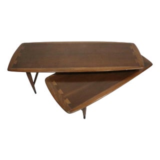 Mid Century Lane Scissor Form Coffee Table For Sale