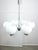 Vintage Italian Chrome and Opaline Chandelier, 1970s For Sale - Image 14 of 15
