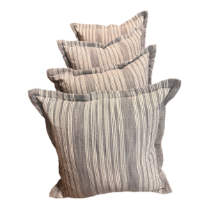 Brooks Brothers Navy & White Ticking Stripe Pillows – Set of 4