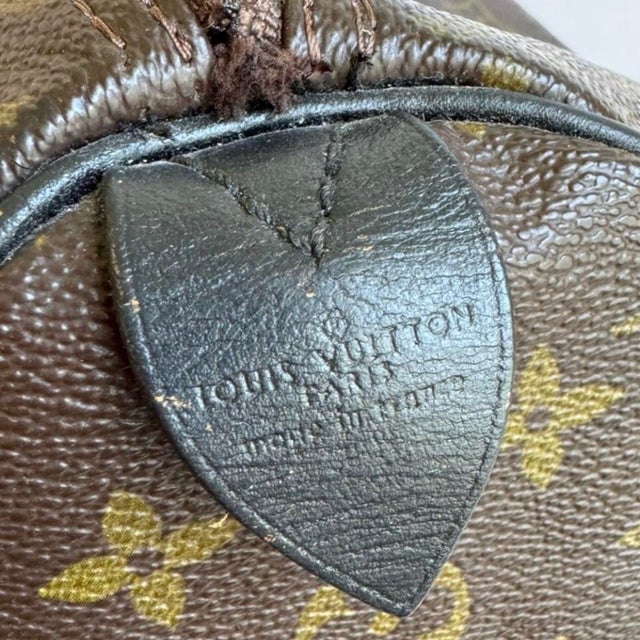 1980s Louis Vuitton Speedy 35 Bag LV Monogram Canvas Top Handle Vintage 80s Dr Bag Satchel For Sale - Image 5 of 12