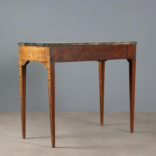 Neoclassical Walnut Console Table For Sale - Image 10 of 11