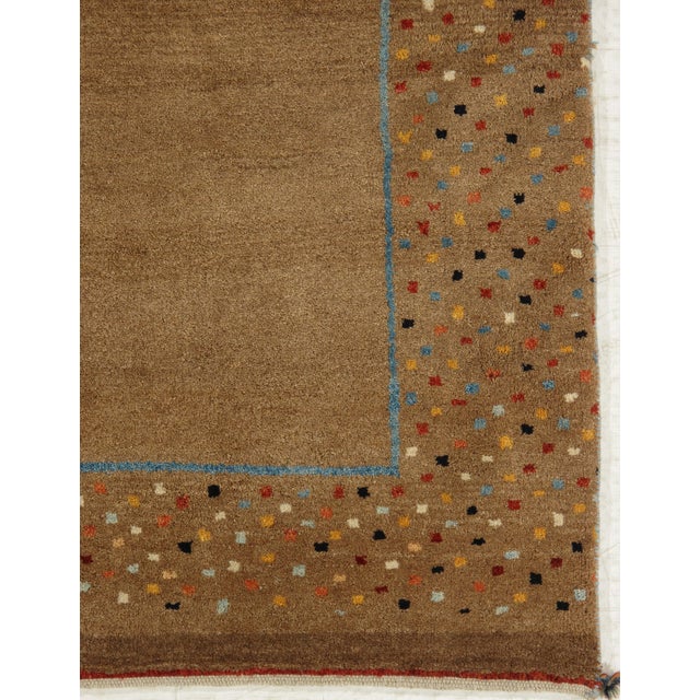 Hand-Knotted Persian Tribal Gabbeh Rug 7'7" X 10'6" For Sale - Image 4 of 6