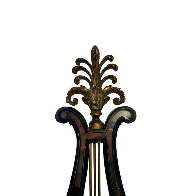 Early 20th Century Pair, Regency Style Mirrored Crystal, Gilt & Painted Tole Two-Light Sconces For Sale - Image 5 of 12