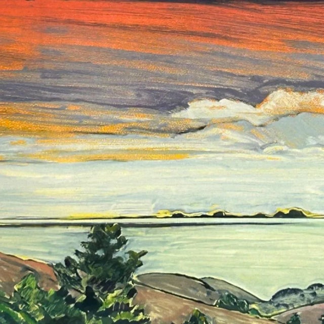 Traditional Vintage Ann Hogle Original Watercolor Landscape “Falkland Island” For Sale - Image 3 of 8