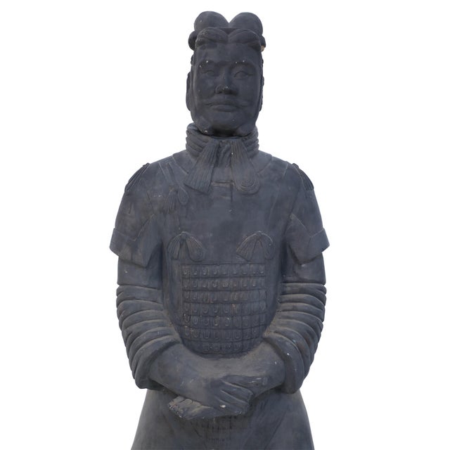 Chinese Qin Dynasty Style LifeSize Terracotta Soldier Statue Chairish