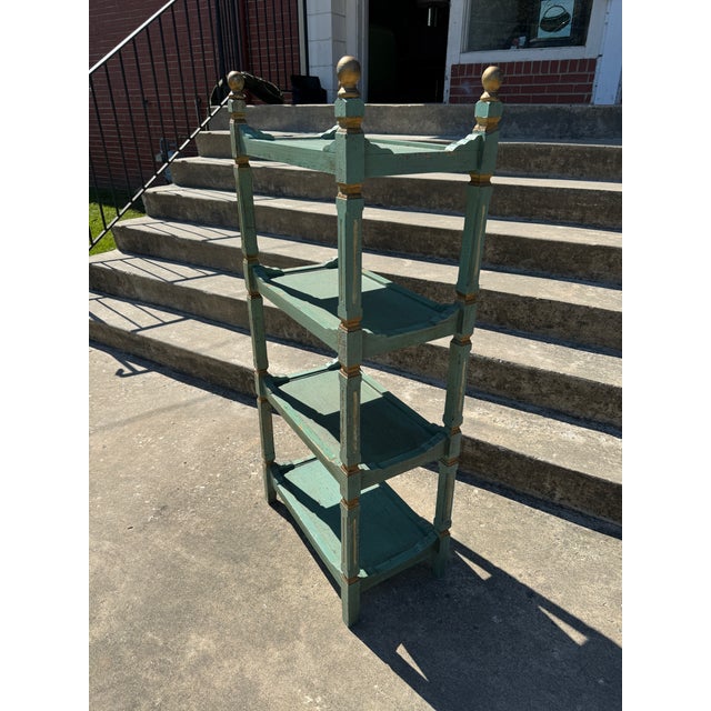 French French Style Tiered Wooden Etageres For Sale - Image 3 of 11