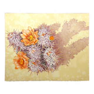 Genevieve Reckling "Sandra Suite-Desert Flower II" Hand Signed Lithograph Art For Sale
