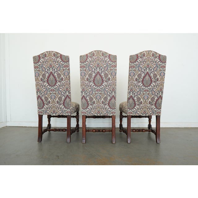 Wood Vintage Henredon Jacobean Dining Chairs (Set of 6) For Sale - Image 7 of 18