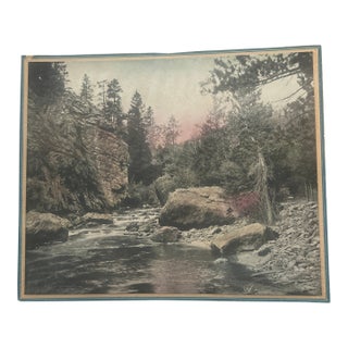 Early 20th C. “Rock of Ages” by William Henry Jackson Colorized Photograph Print For Sale