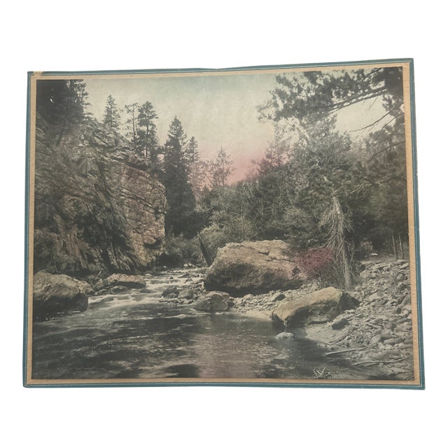Early 20th C. “Rock of Ages” by William Henry Jackson Colorized Photograph Print For Sale