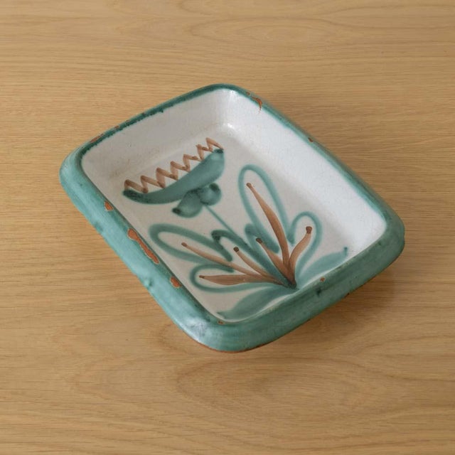 1950s French Ceramic Flower Dish by Robert Picault, Vallauris For Sale - Image 4 of 12