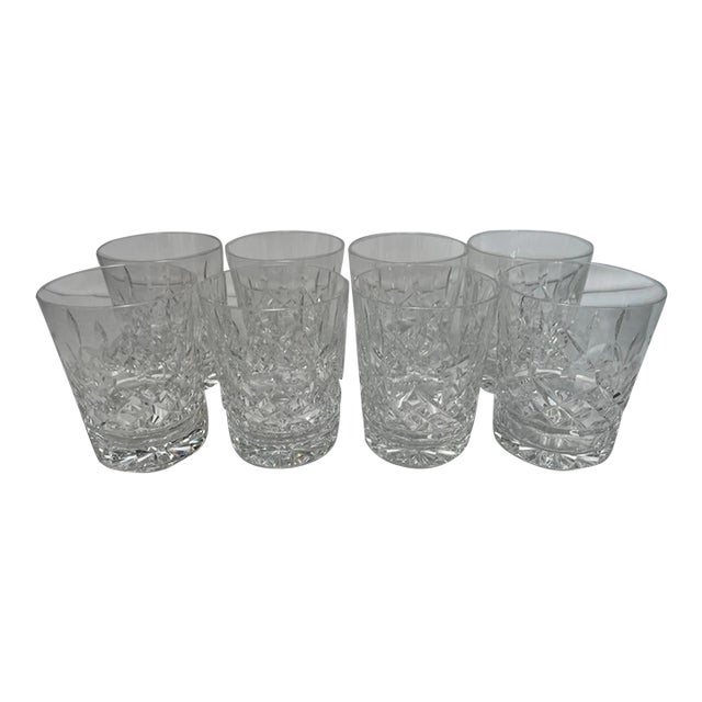 Waterford Crystal Double Old Fashioned Glasses- Set of 8 For Sale