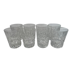 Waterford Crystal Double Old Fashioned Glasses- Set of 8