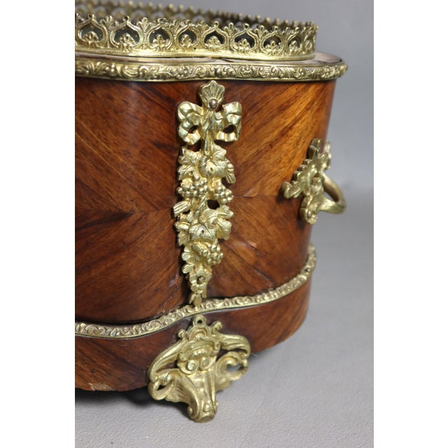 19th Century Jardinière in Wood and Gilt Bronze For Sale - Image 10 of 13