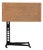 1920s French Cast Iron Folding Table With Wooden Top On Wheels For Sale