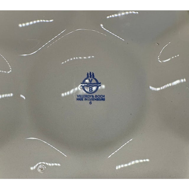 1960s Oyster Plates Villeroy & Boch Faience - Set of 10 For Sale - Image 11 of 12