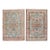 Pair of Teal Persian Tabriz Rugs rug no. j3704 For Sale