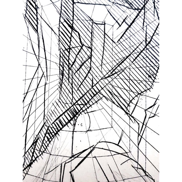 Jacques Villon - Cubist Cavern - Original Etching 1949 For Sale - Image 6 of 7