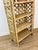 Tan Vintage 1970s Woven Rattan Arch Top Peacock Chair Style Shelf / Bookshelf For Sale - Image 8 of 9