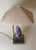 Amethyst Table Lamp in Brass with Silk Lampshade, 1970s For Sale - Image 12 of 18
