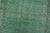 Textile Tabriz Runner 1’11” X 10’9” Green Wool Vintage Overdyed Hand-Knotted Rug For Sale - Image 7 of 12