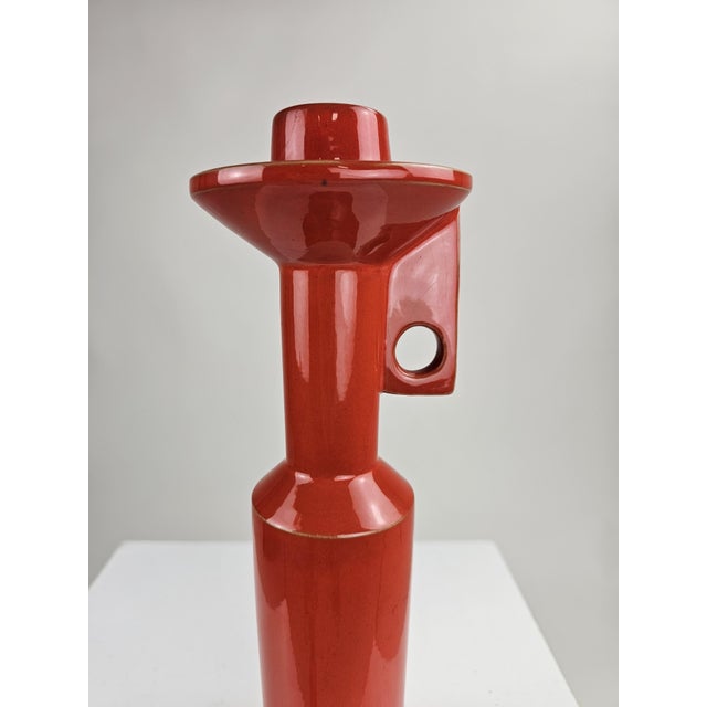 Ceramic Candlesticks by Enzo Bioli for Il Picchio, Italy, 1970s, Set of 2 For Sale - Image 6 of 16