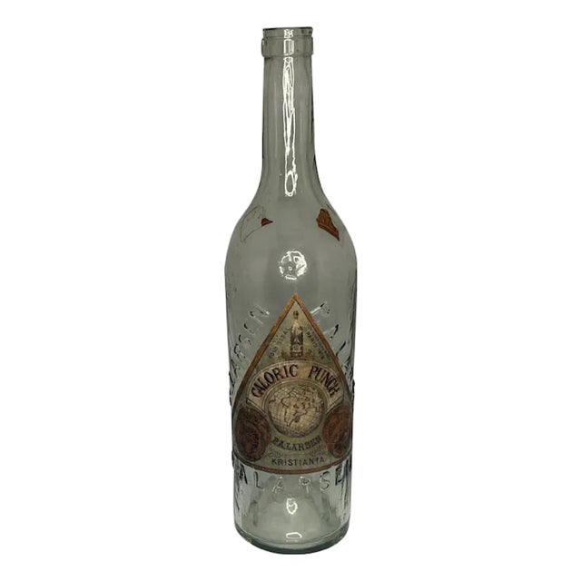 Antique Caloric Punch Liqueur Bottle: P. A. Larsen Paris 1878 For Sale