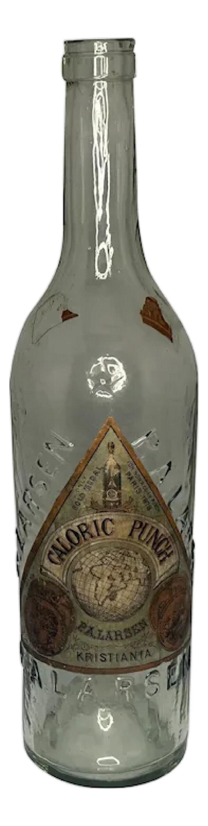 Antique Caloric Punch Liqueur Bottle: P. A. Larsen Paris 1878