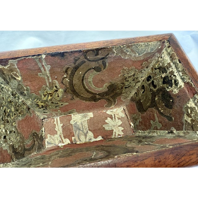 19th Century Antique Rosewood Sewing Box With Velvet Top and Assorted Pins For Sale - Image 14 of 18