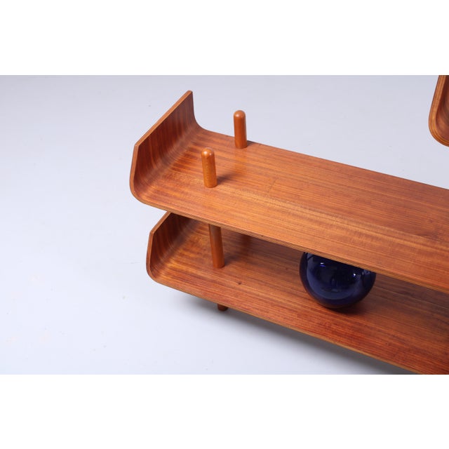 Teak Wall Unit attributed to Willem Lutjens for Gouda Den Boer, 1950s For Sale - Image 9 of 18