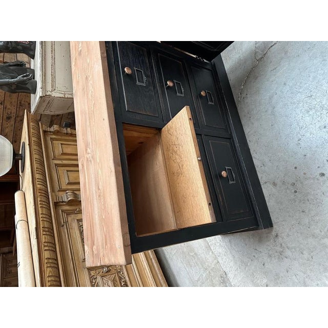 Vintage Handcrafted Wood Sideboard For Sale - Image 5 of 11