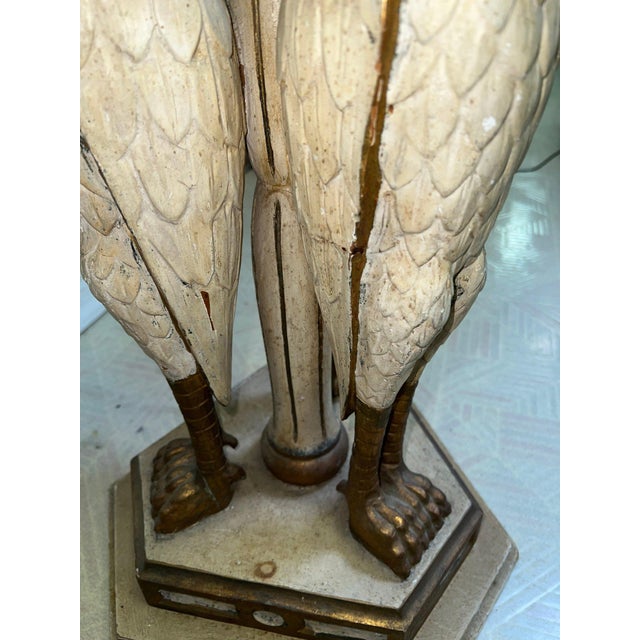 1950s 1950s Mid-Century Italian Neoclassical Carved Swan Accent Table For Sale - Image 5 of 5