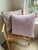 Pair of New Lilac Velvet Damask Throw Pillows With Down Inserts For Sale In Charleston - Image 6 of 11