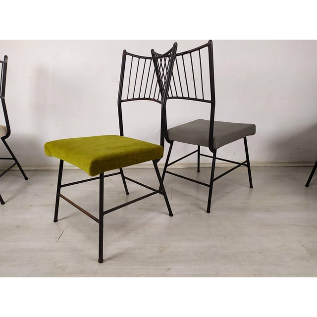 Metal Vintage Chairs, 1960s, Set of 6 For Sale - Image 7 of 18