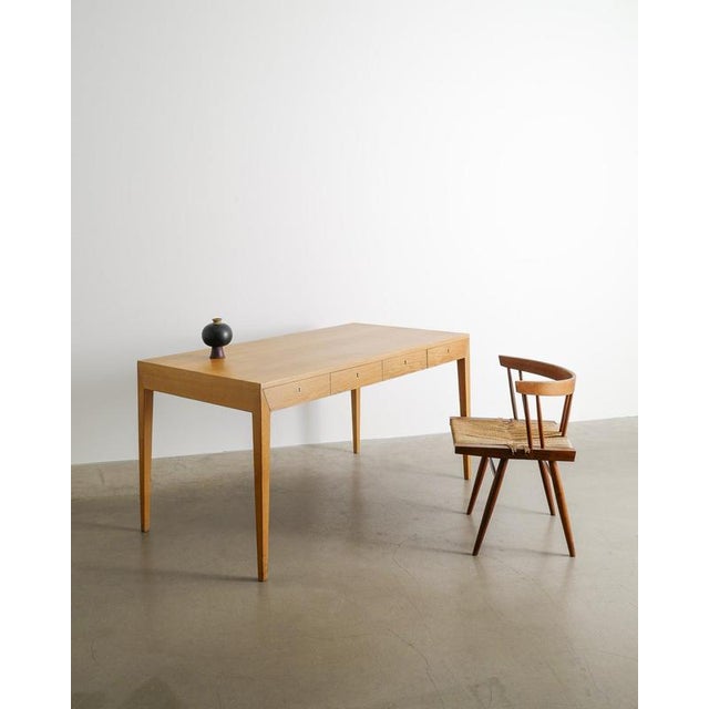 1960s Danish Mid-Century Model 36 Writing Desk with Drawers in Oak by Severin Hansen, 1960s For Sale - Image 5 of 9