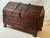Early 20th Century Antique Carved Cedar Dowry Box For Sale - Image 5 of 9