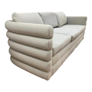 Mid Century Modern Milo Baughman for Thayer Coggin Channel-Tufted Three Seat Sofa