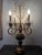 1970s Hollywood Regency Gold & Black Crystal Candelabra Table Lamp For Sale - Image 4 of 12