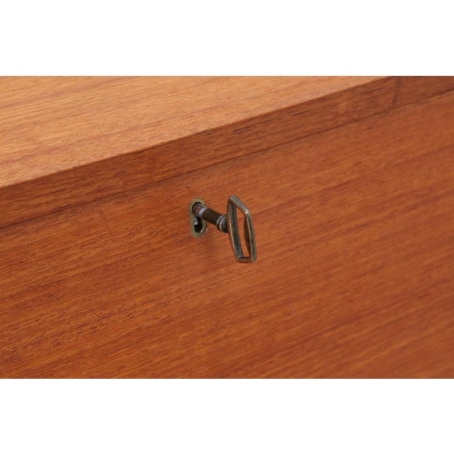 Vintage Danish Secretaire in Teak from Dyrlund For Sale - Image 9 of 18