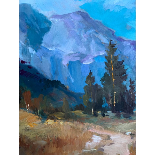 2020s Oil Painting the Road Leading to the Mountains Yuriy Suprunchuk For Sale - Image 5 of 12