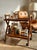 Vintage Cherry Wood Rolling Serving Cart, 1970s For Sale - Image 12 of 12