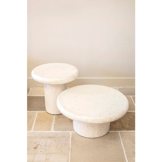 Contemporary Italian Marble Side Tables For Sale - Image 3 of 9