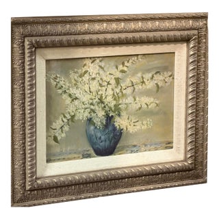 Original Carol Rowan Still Life Oil Painting of Flowers For Sale