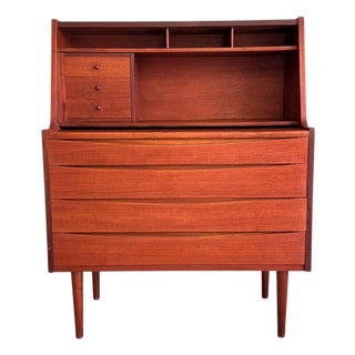 Danish Teak Vanity Secretary Desk | Arne Vodder Style Mid-Century For Sale