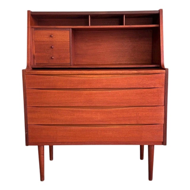 Danish Teak Vanity Secretary Desk | Arne Vodder Style Mid-Century For Sale