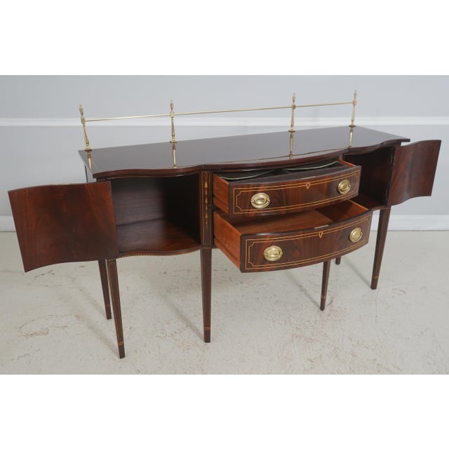 Traditional Stickley Mahogany Federal Style Sideboard Buffet For Sale - Image 3 of 18