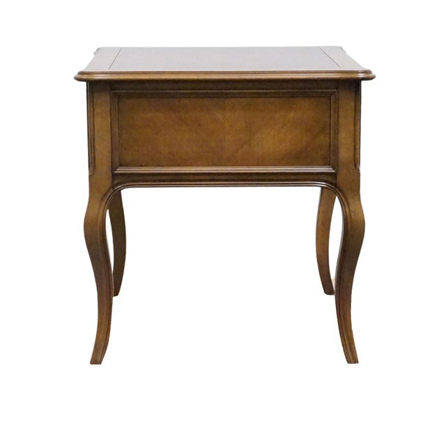 Hekman Furniture Pecan Italian Provincial 22" Accent End Table For Sale - Image 10 of 11