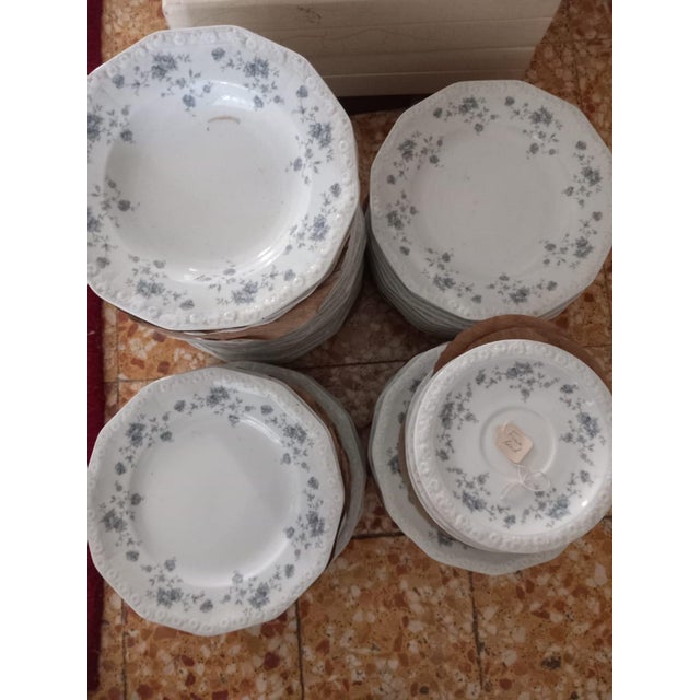 New 1970s Rosenthal Porcelain With Grey Bouque - 73 Pieces Set For Sale - Image 10 of 18